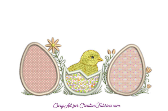 Easter Chick Three Applique Eggs: A Designer's Review