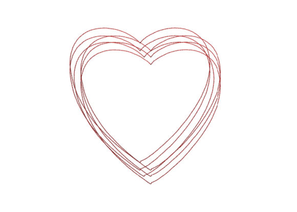 Heart Scribble Stitch: A Valentine's Design Review