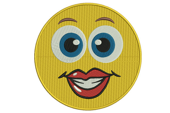 Lips Emoji Embroidery Design Review for Makers
