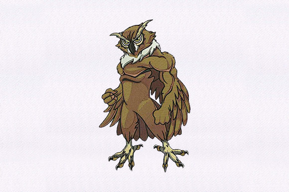 Owl Bird: A Charming Embroidery Design for Handmade Gifts