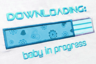 Review: Downloading Baby Pregnancy Applique for Boutique Wear