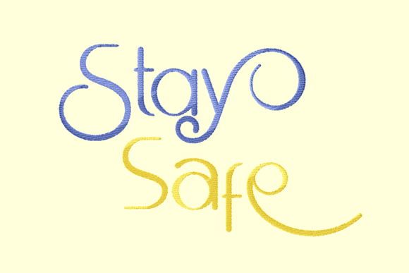 Stay Safe: A Heartfelt Embroidery Design for Meaningful Gifts