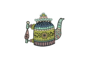 Tea Pot Embroidery Design Review for Etsy Sellers